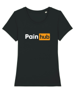 Pain Hub Tricou mânecă scurtă guler larg fitted Damă Expresser