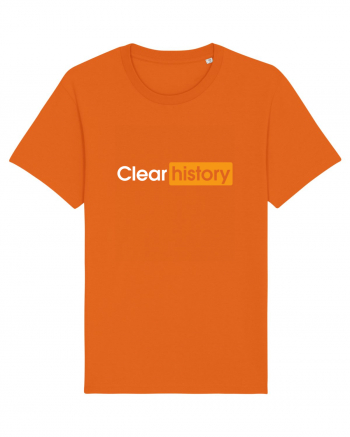 Clear history Bright Orange