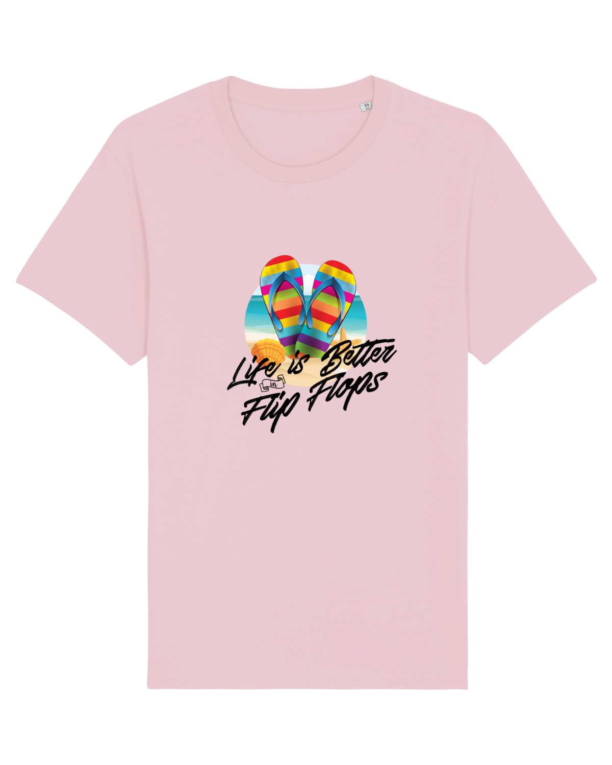 Tricou mânecă scurtă Unisex Rocker Cotton Pink