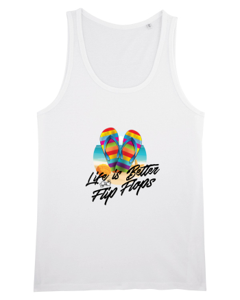 Summer Flip Flops White