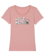 luni Tricou mânecă scurtă guler larg fitted Damă Expresser