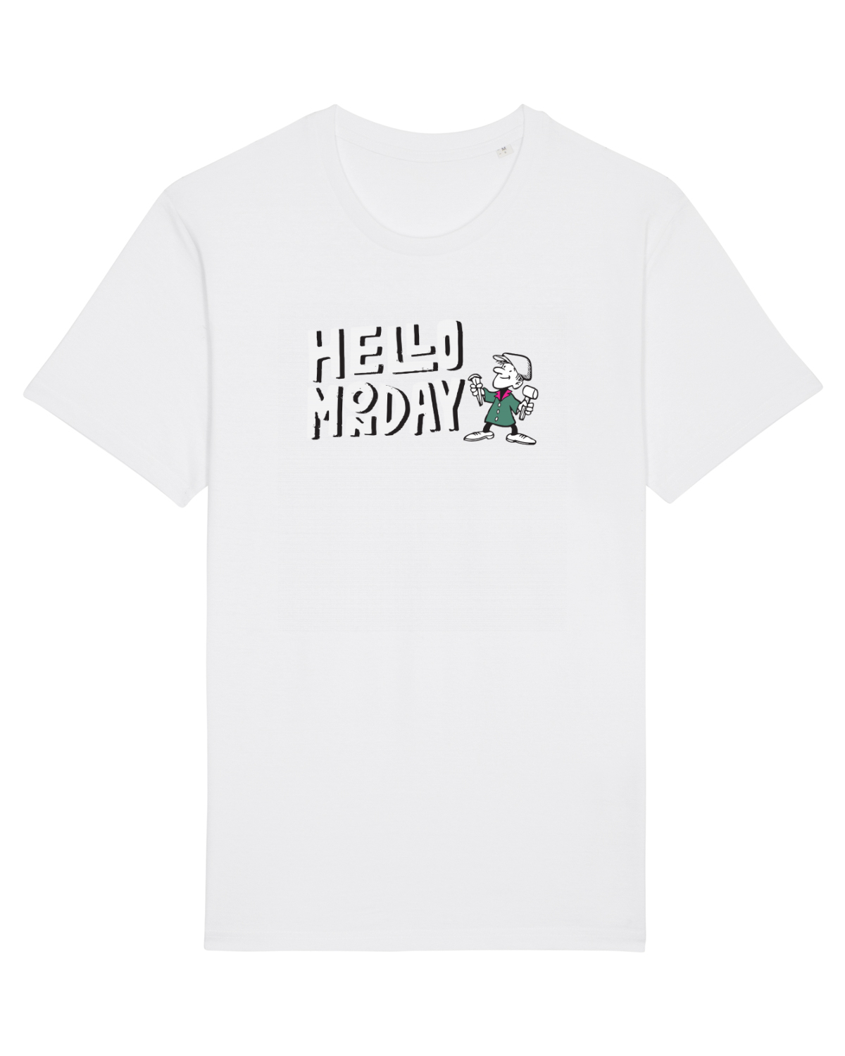 Tricou mânecă scurtă Unisex Rocker White