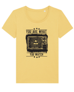 Ești ceea ce privești Tricou mânecă scurtă guler larg fitted Damă Expresser