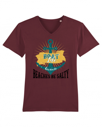 Beaches Be Salty Burgundy