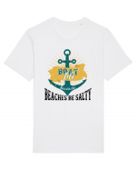 Beaches Be Salty Tricou mânecă scurtă Unisex Rocker