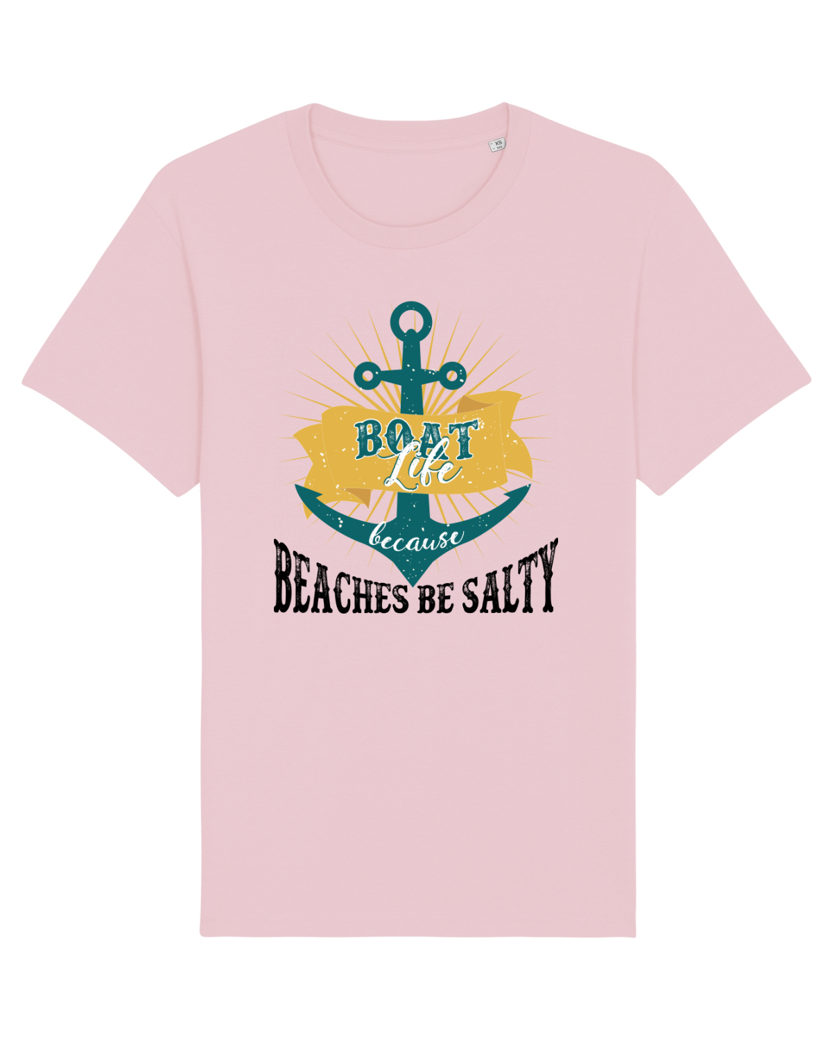 Tricou mânecă scurtă Unisex Rocker Cotton Pink