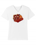 Zi De Nastere.50 De Ani  Tricou mânecă scurtă guler V Bărbat Presenter