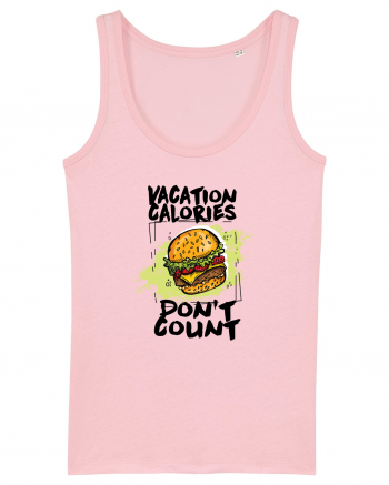 Vacation Calories Burger Cotton Pink