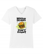 Vacation Calories Burger Tricou mânecă scurtă guler V Bărbat Presenter