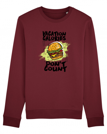 Vacation Calories Burger Burgundy
