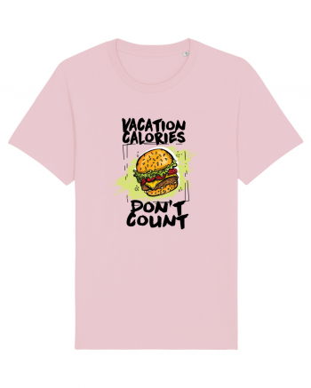 Vacation Calories Burger Cotton Pink
