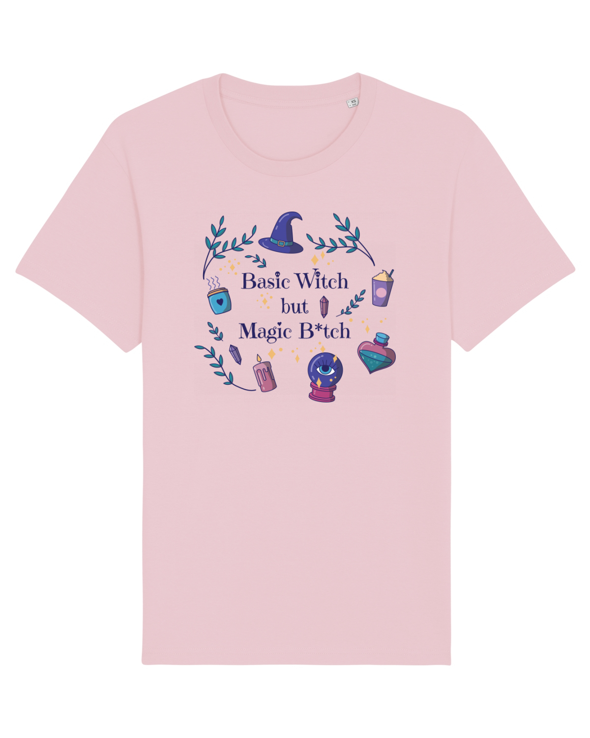 Tricou mânecă scurtă Unisex Rocker Cotton Pink