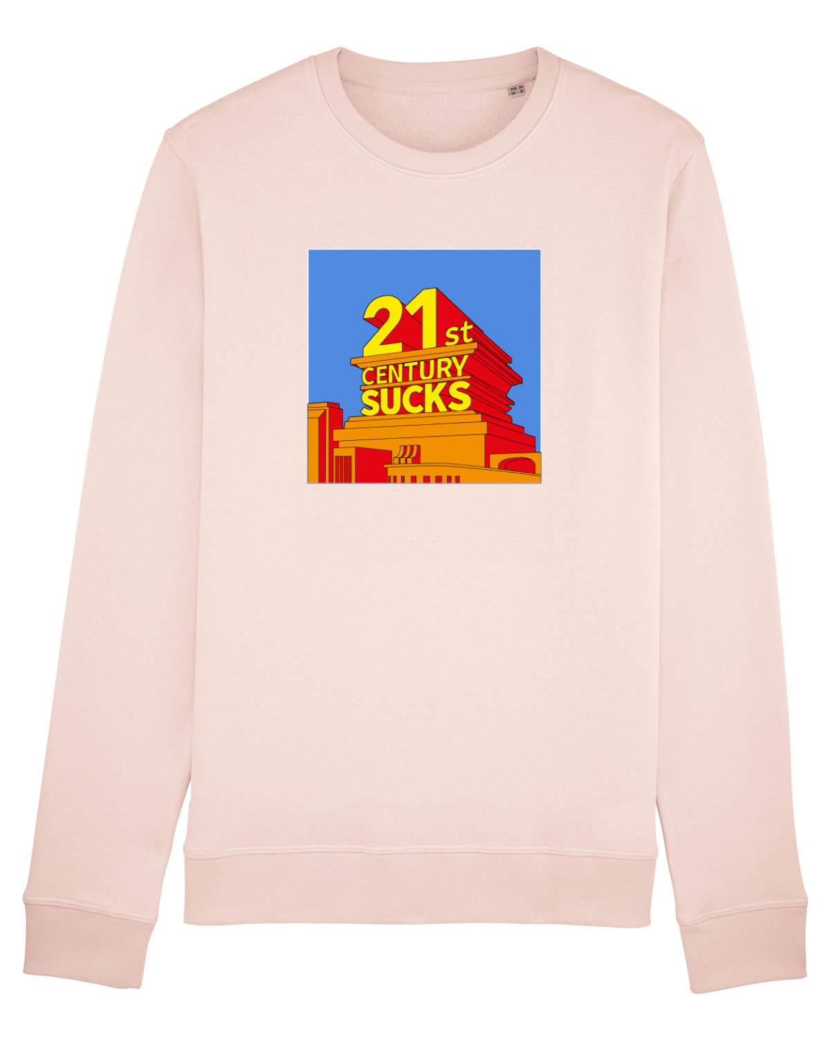Bluză mânecă lungă Unisex Rise Candy Pink