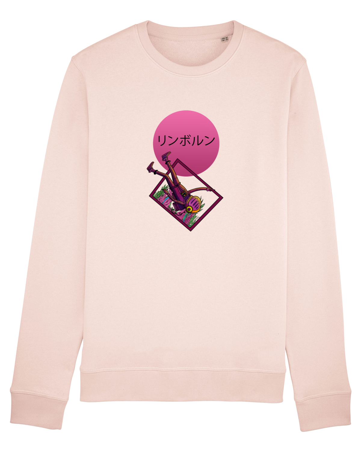 Bluză mânecă lungă Unisex Rise Candy Pink