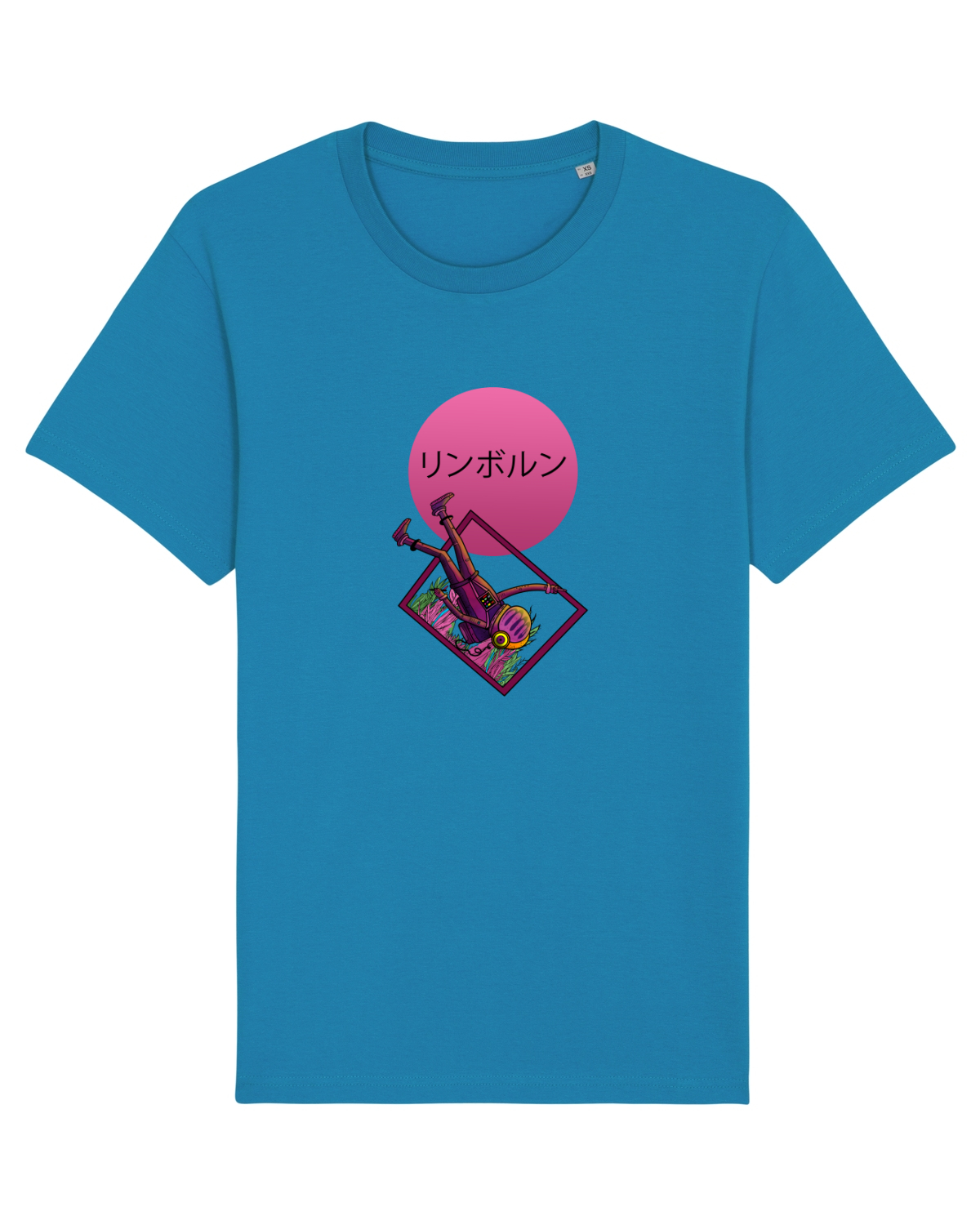 Tricou mânecă scurtă Unisex Rocker Azur