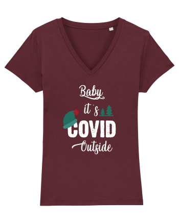 Baby is COVID Outside Burgundy