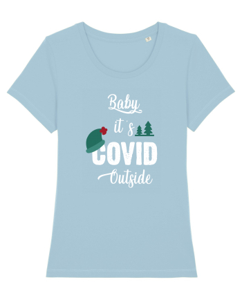 Baby is COVID Outside Sky Blue