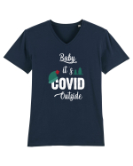 Baby is COVID Outside Tricou mânecă scurtă guler V Bărbat Presenter