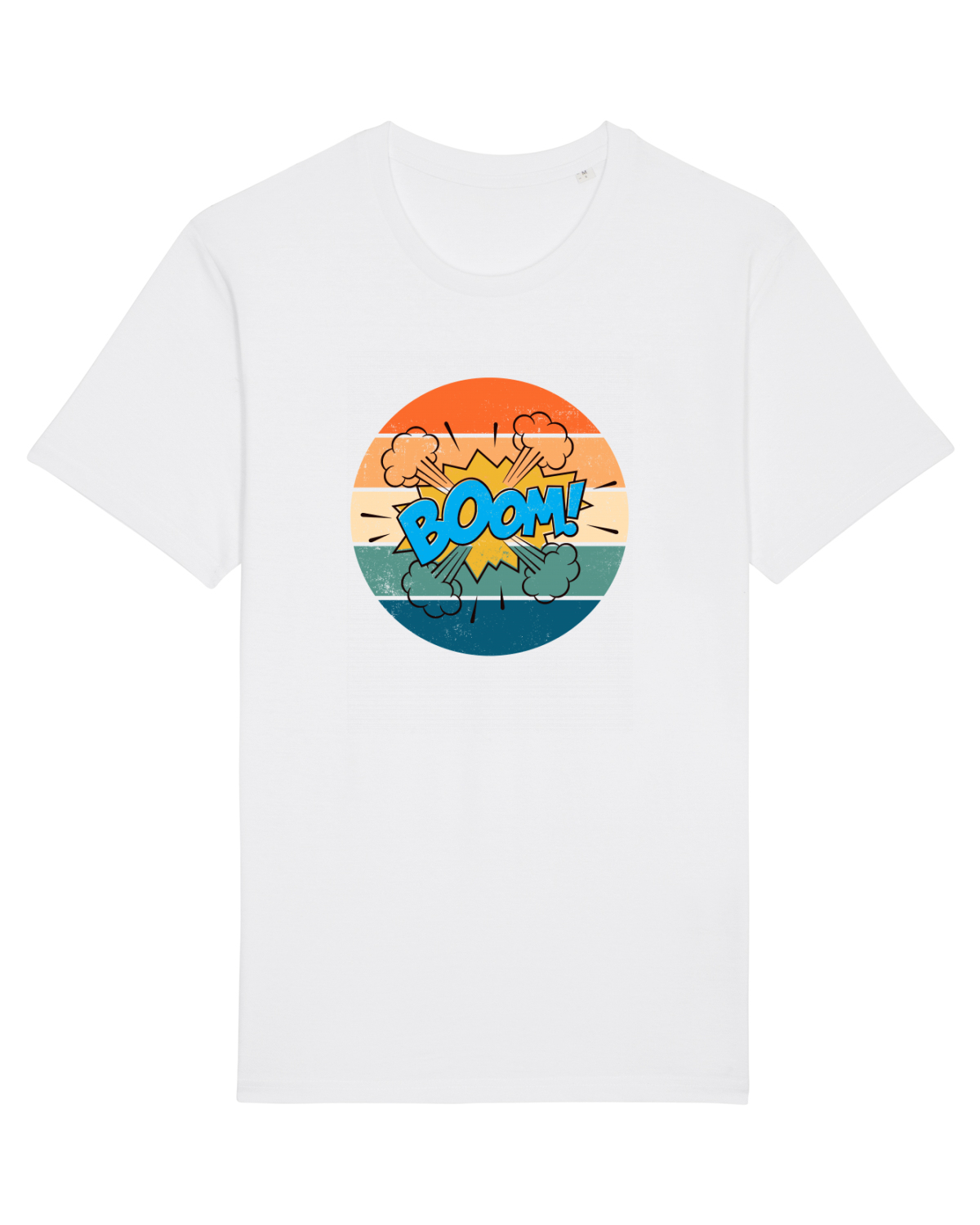 Tricou mânecă scurtă Unisex Rocker White