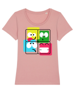2x2 Crazy Rubik Tricou mânecă scurtă guler larg fitted Damă Expresser