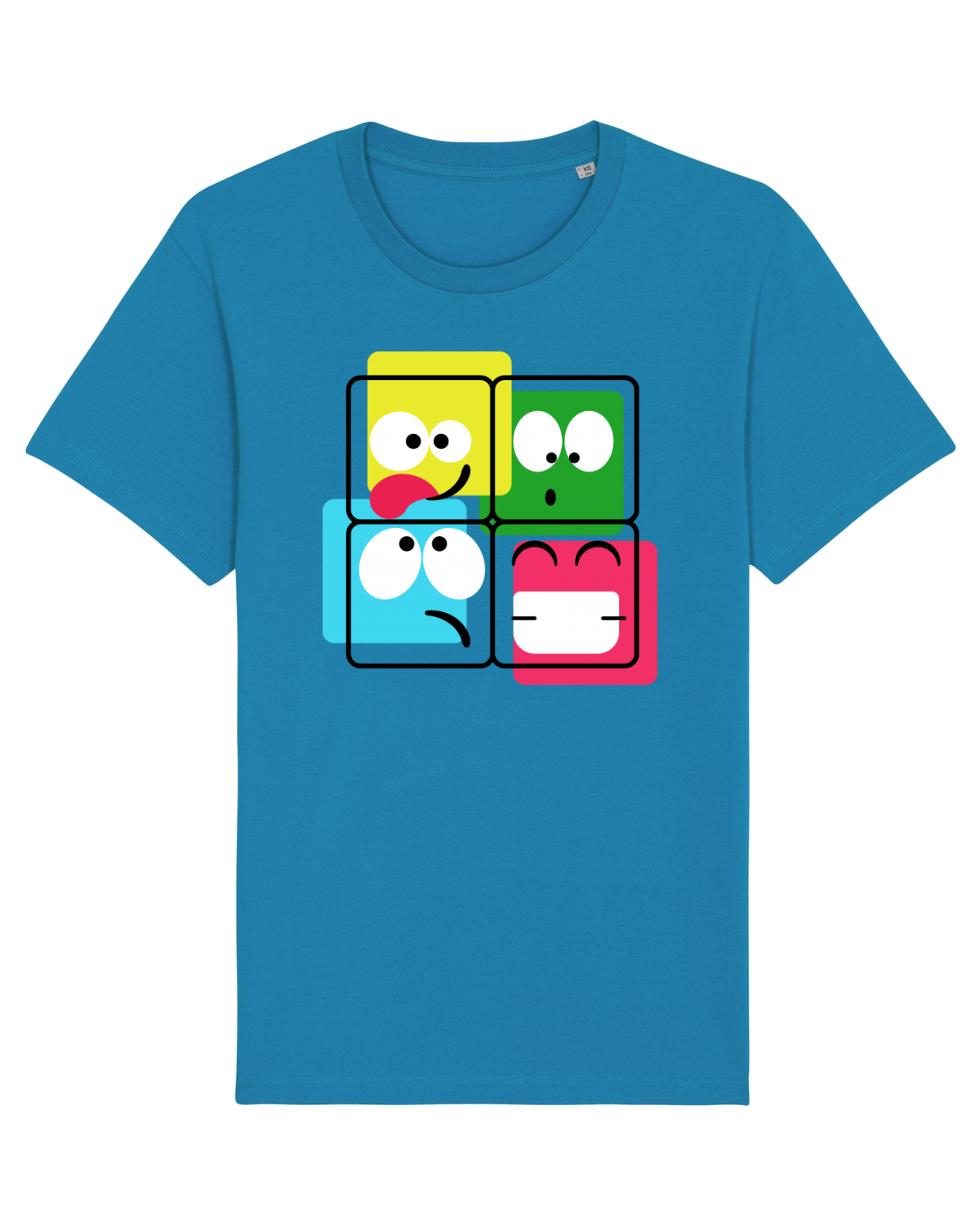 Tricou mânecă scurtă Unisex Rocker Azur
