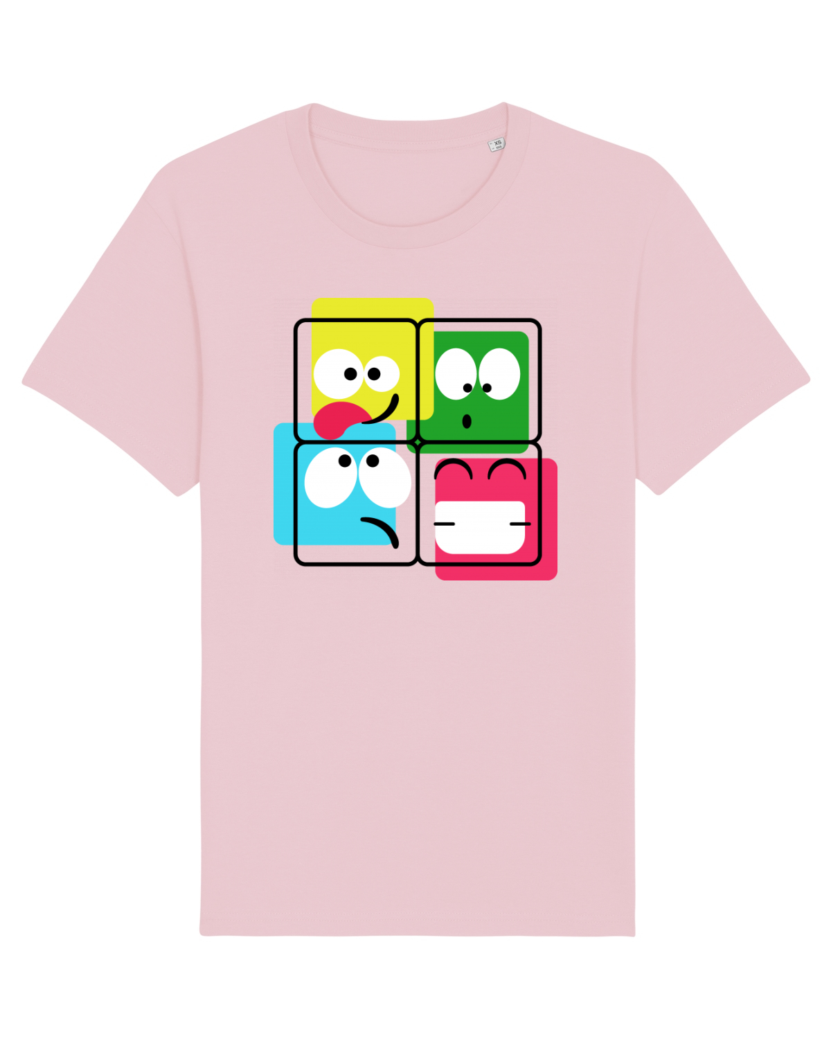 Tricou mânecă scurtă Unisex Rocker Cotton Pink