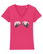 Big City Tricou mânecă scurtă guler V Damă Evoker