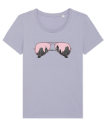 Big City Tricou mânecă scurtă guler larg fitted Damă Expresser