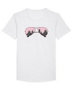 Big City Tricou mânecă scurtă guler larg Bărbat Skater