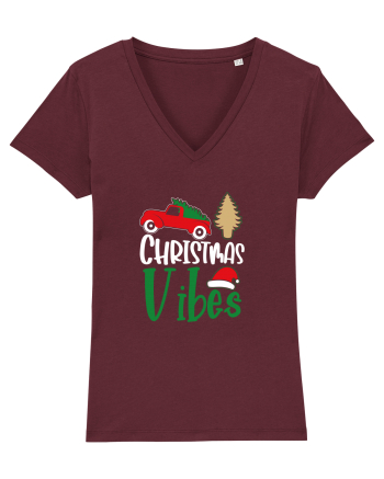 Christmas Vibers Burgundy