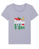 Christmas Vibers Tricou mânecă scurtă guler larg fitted Damă Expresser