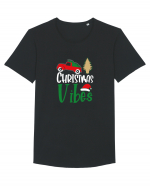 Christmas Vibers Tricou mânecă scurtă guler larg Bărbat Skater