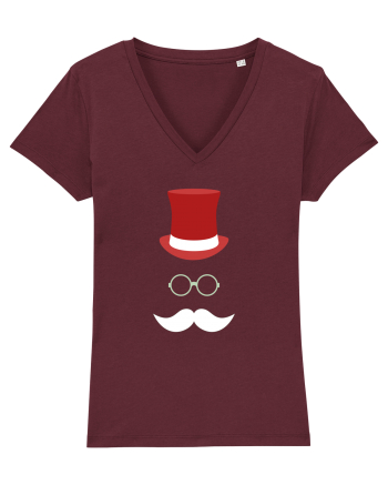 Hipster Santa Burgundy