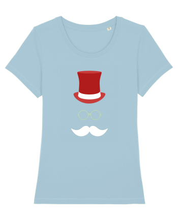 Hipster Santa Sky Blue