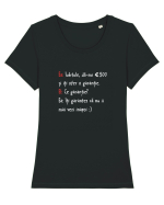Garantie Tricou mânecă scurtă guler larg fitted Damă Expresser