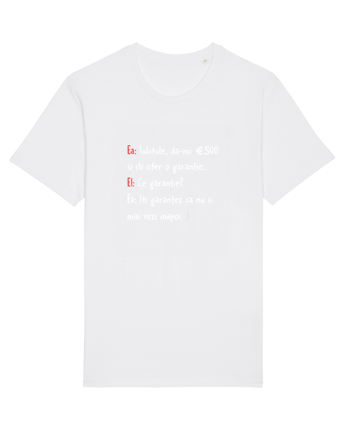 Tricou mânecă scurtă Unisex Rocker White