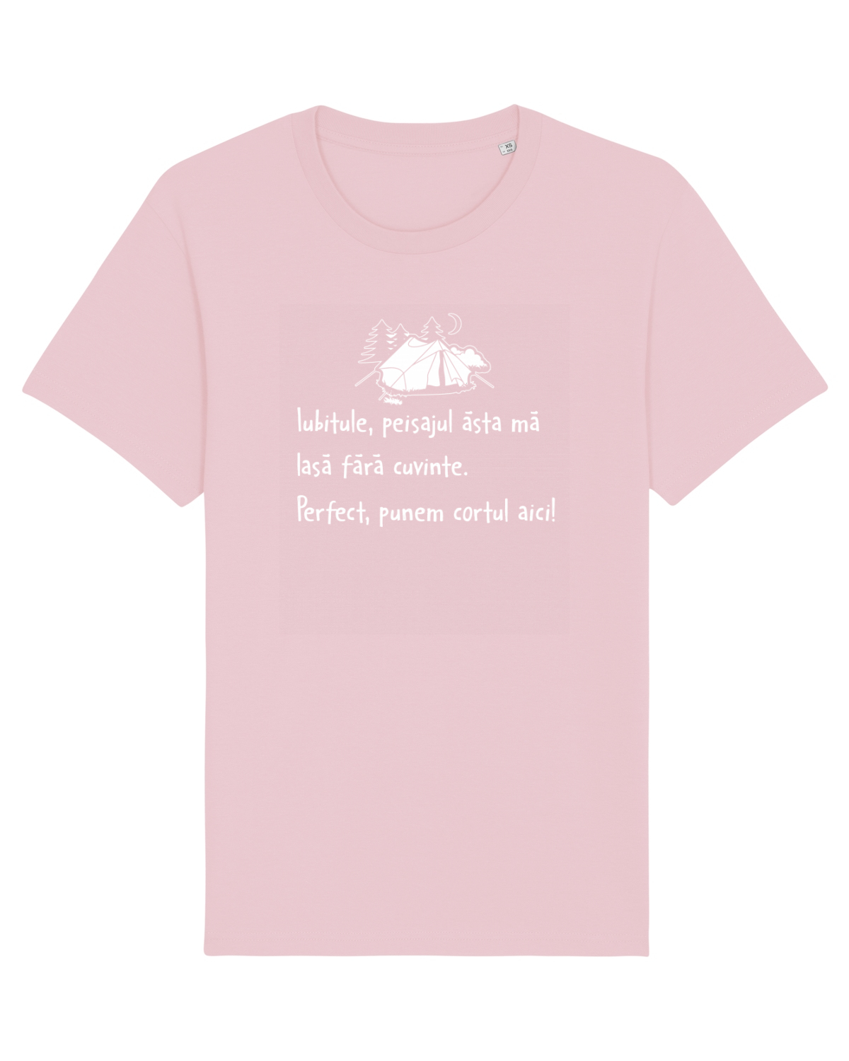 Tricou mânecă scurtă Unisex Rocker Cotton Pink