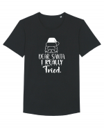 Dear Santa I Really Tried Tricou mânecă scurtă guler larg Bărbat Skater