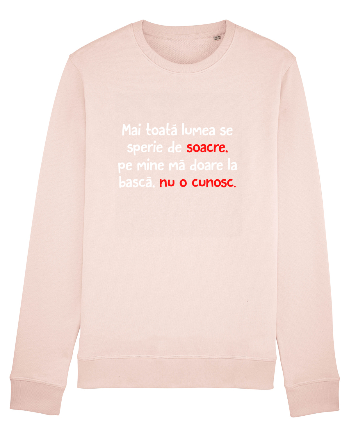 Bluză mânecă lungă Unisex Rise Candy Pink