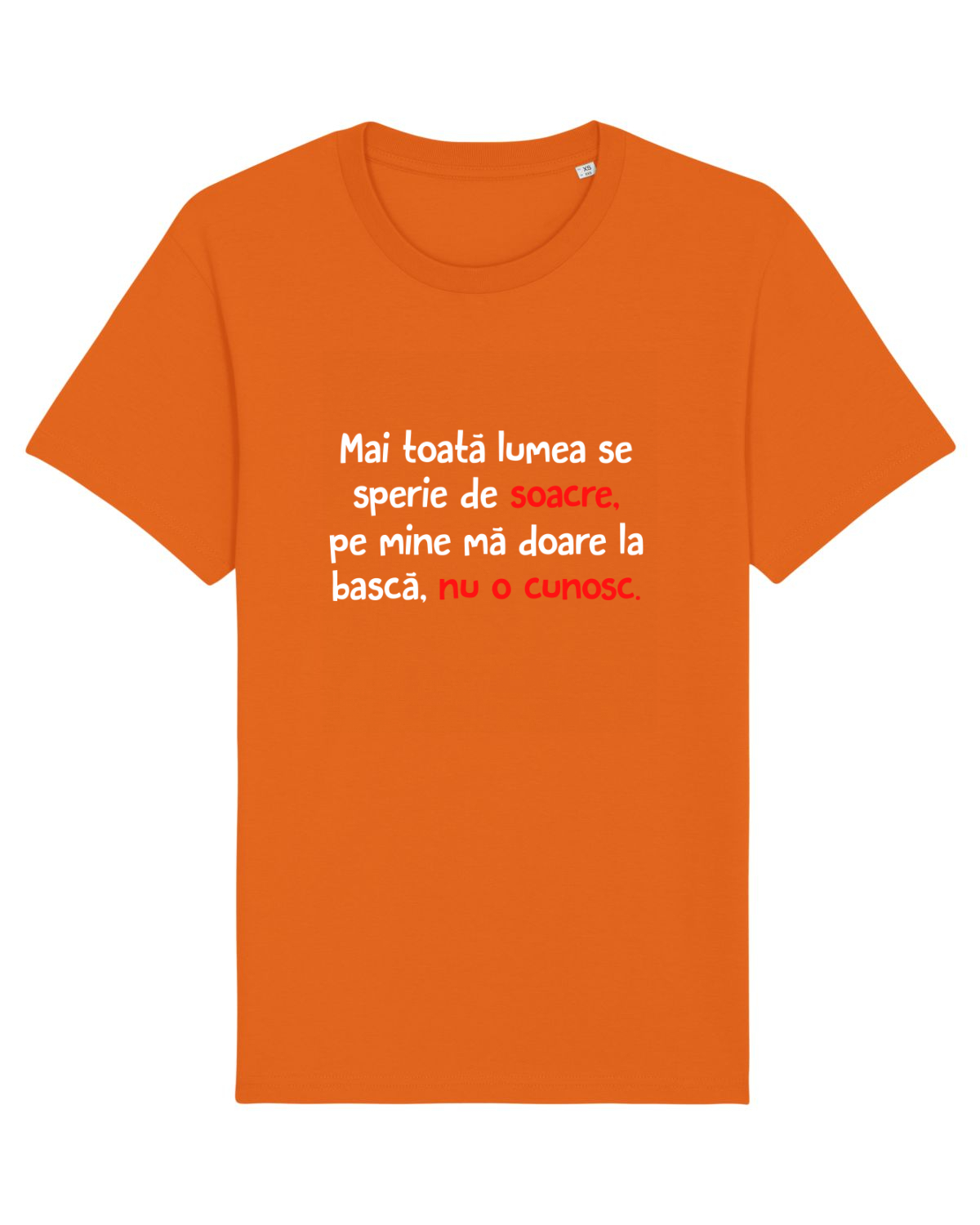 Tricou mânecă scurtă Unisex Rocker Bright Orange