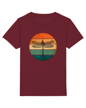 Retro Dragonfly Burgundy