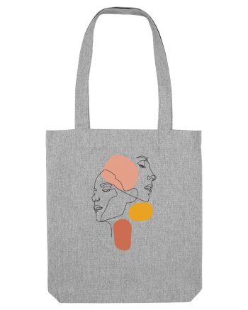 Line Faces Heather Grey
