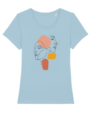 Line Faces Sky Blue
