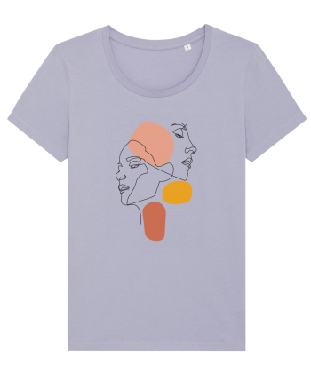 Line Faces Lavender