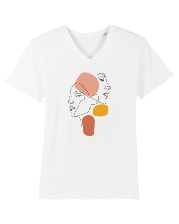 Line Faces White