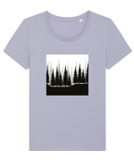 Forest Tricou mânecă scurtă guler larg fitted Damă Expresser