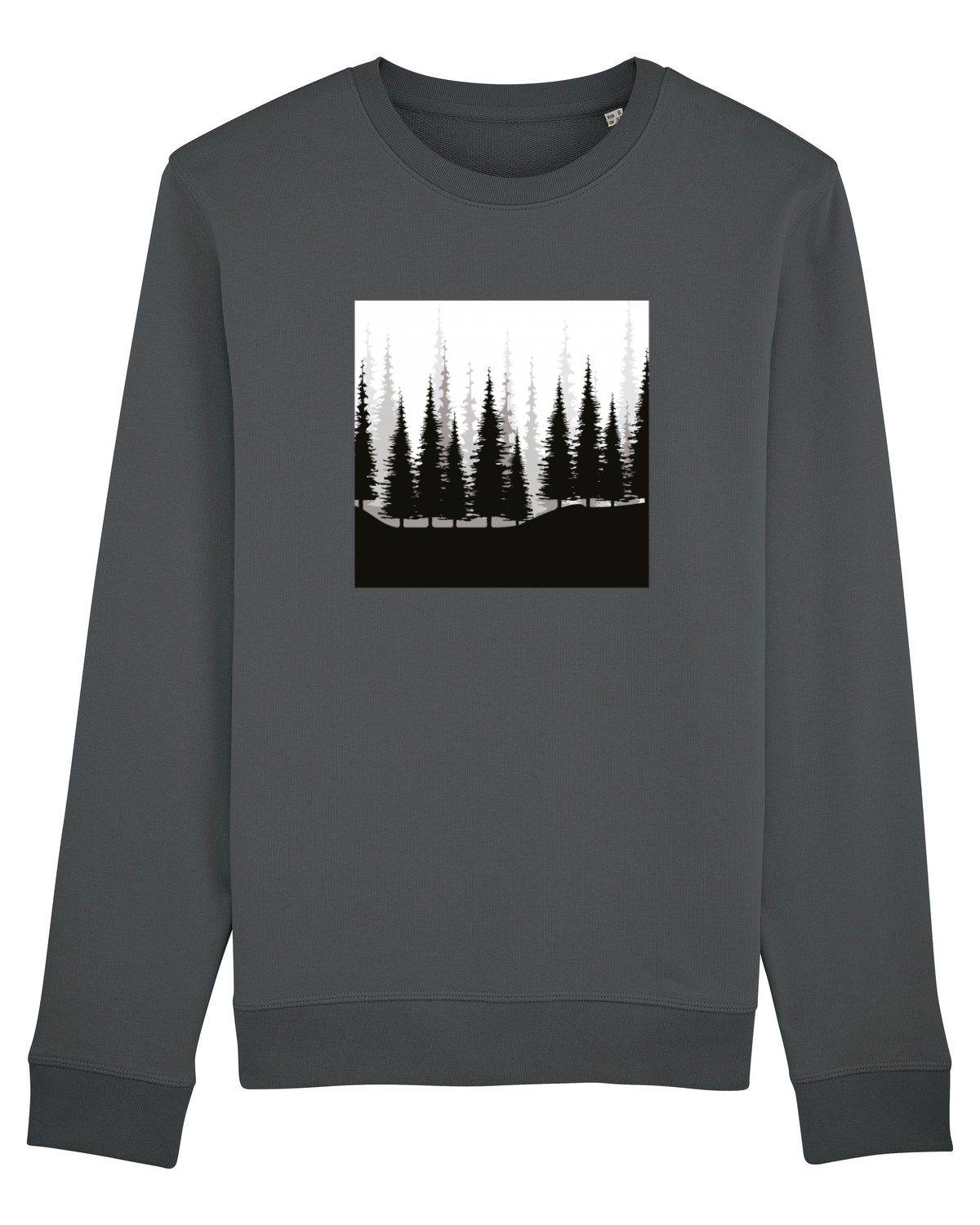 Bluză mânecă lungă Unisex Rise Anthracite