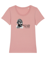 Gandhi Tricou mânecă scurtă guler larg fitted Damă Expresser