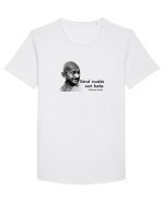 Gandhi Tricou mânecă scurtă guler larg Bărbat Skater