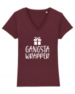 Gangsta Wrapper Tricou mânecă scurtă guler V Damă Evoker